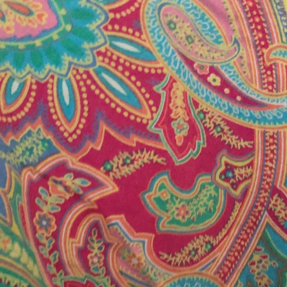 Long Ralph LaurenPastel Paisley Button-Up Tunic - Picture 3 of 6
